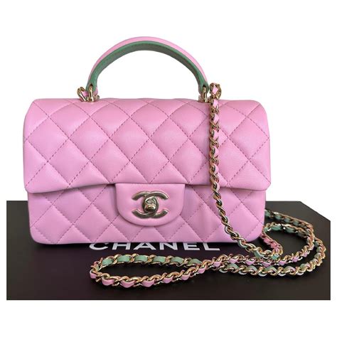 pink and green chanel|pink Chanel bags on sale.